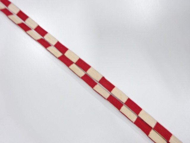 アンティーク　正絹　帯留め用　手組三分紐